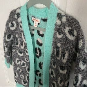 Cat & Jack Long Sleeve Animal Print Cardigan